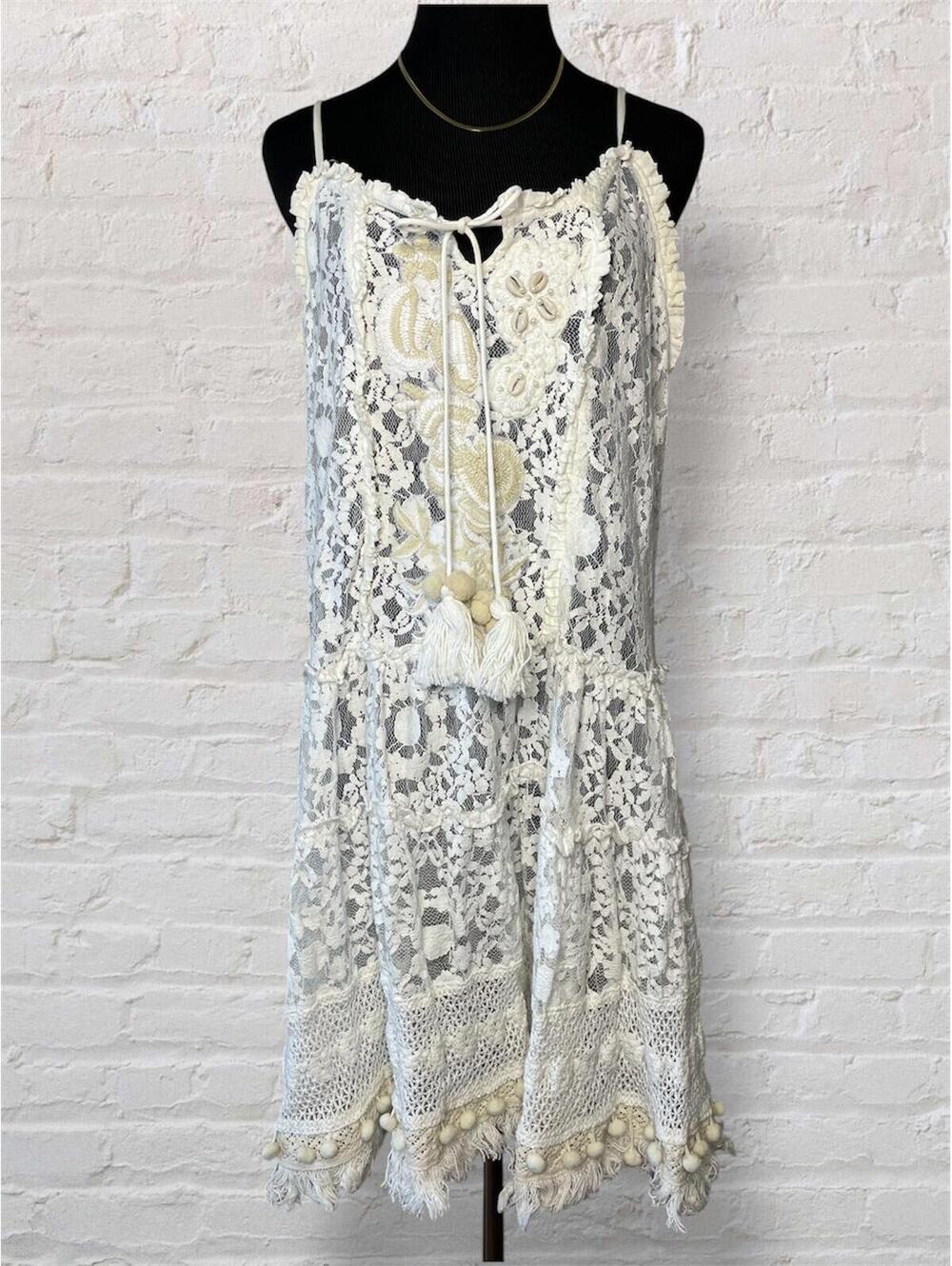 Antica Sartoria Positano Lace Dream Midi Coastal Cowgirl S